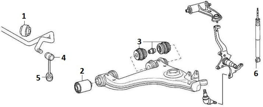 Передняя подвеска мерседес w210