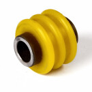 Полиуретановая втулка амортизатора, передней подвески нижняя (ребристая)