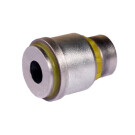 Полиуретановый сайлентблок передней подвески, левого кронштейна подрамника, нижний, вертикальный